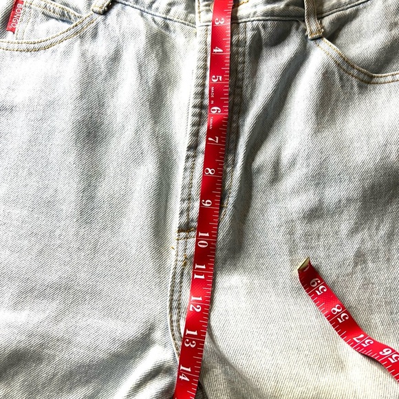 🎬BONGO🎬#VINTAGE 90s Light Blue Straight Leg Jean/Made in USA/ BONGO#🧡 - Picture 7 of 8